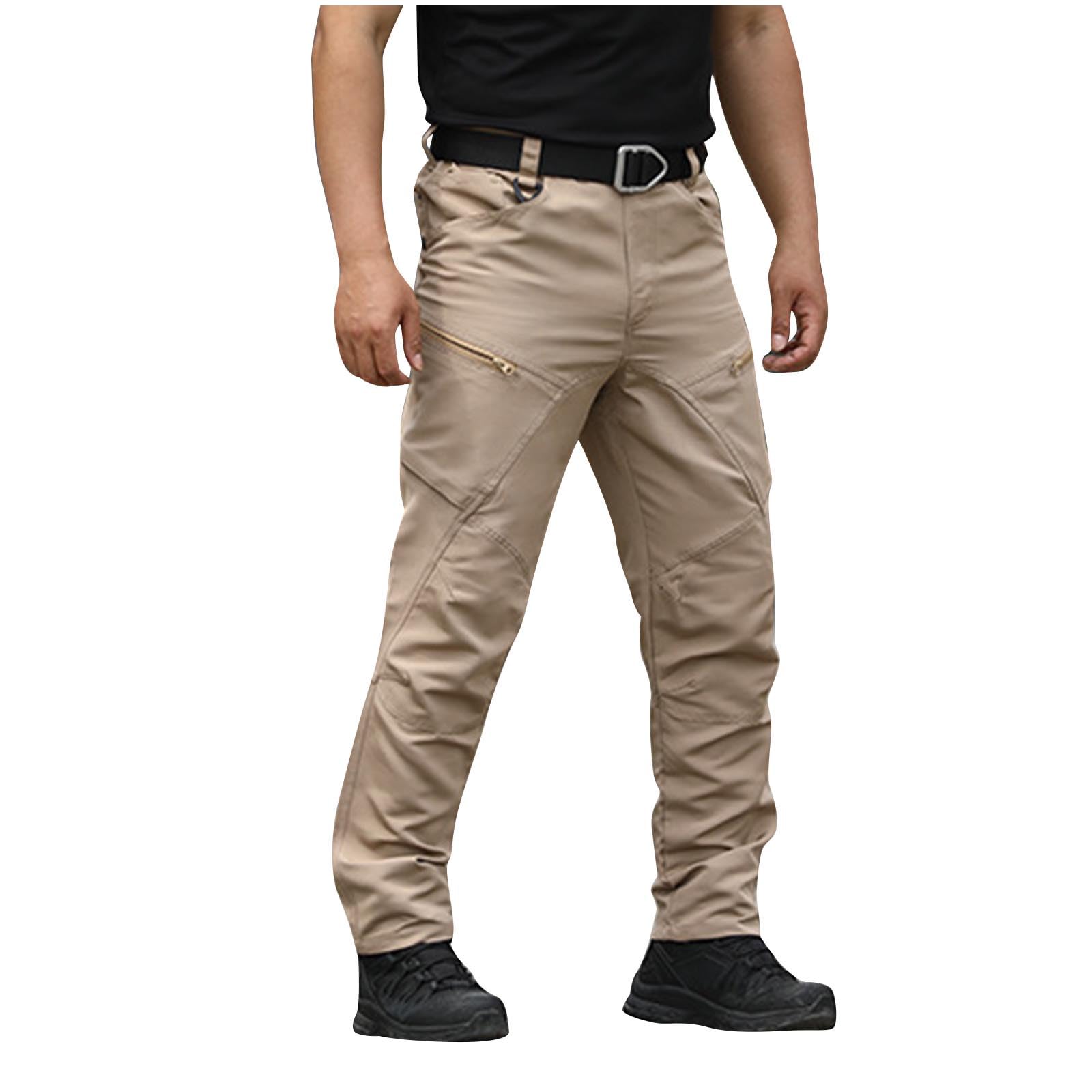 Men's Ripstop Tactical Pants - Water Resistant Stretch Cargo Pants for Hiking, Work & Outdoor Activities with Multiple Pockets | Durable & Comfortable for Adventure, Camping & Daily Wear