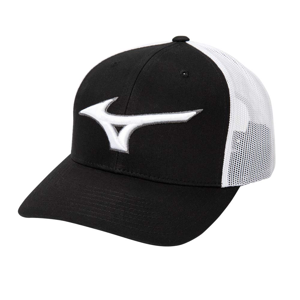 Mizuno Diamond Trucker Hat for Men & Women - Adjustable Snapback Baseball Cap for Outdoor Sports, Running, Hiking & Casual Wear