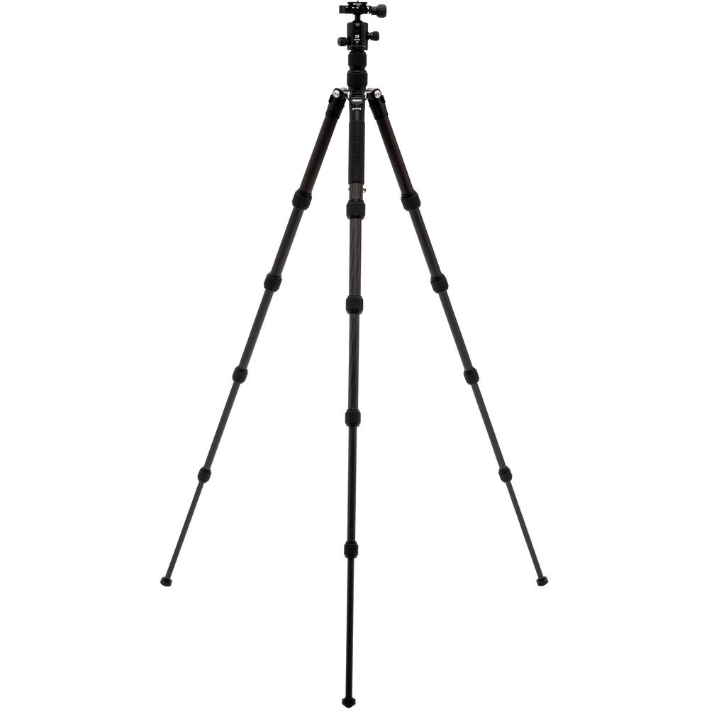 Benro Tripster Travel Tripod - Carbon Fiber Camera Tripod for DSLR & Mirrorless (1 Series, Black) | Compact & Lightweight for Travel, Hiking & Outdoor Photography