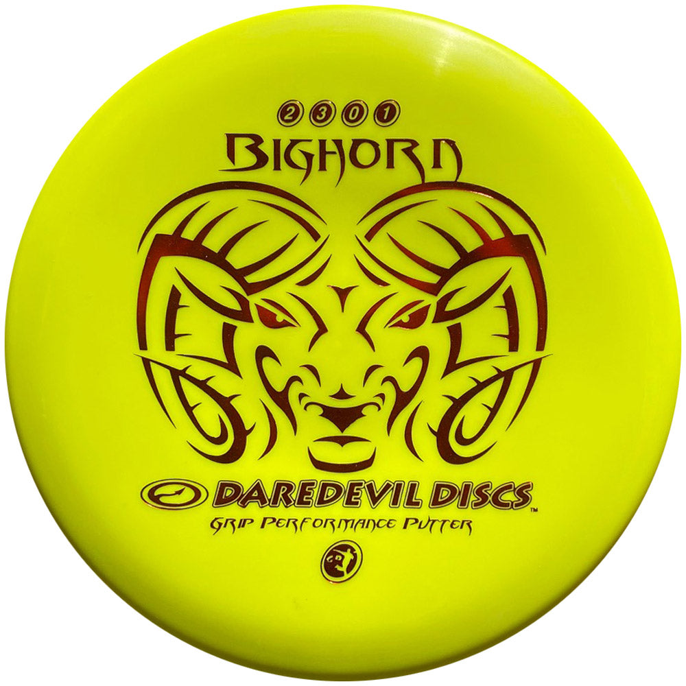 Daredevil Disc Golf Big Horn (GP) Putter - Premium Golf Disc for Putting Practice | Perfect for Beginners & Pros | Use on Courses, Parks & Backyard Practice