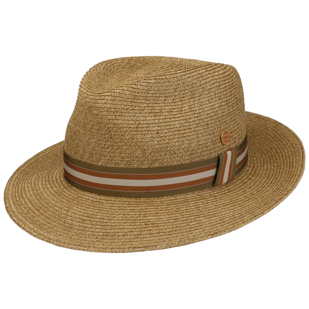 Mayser Mathis Livorno Straw Hat - Classic Summer Sun Hat for Women, Beach, Garden & Outdoor Activities