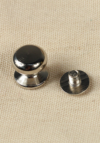 5x Brass/Nickel Button Rivets M3 Size 11.6x12.5mm - for Leather Craft, DIY Projects & Industrial Fastening Applications