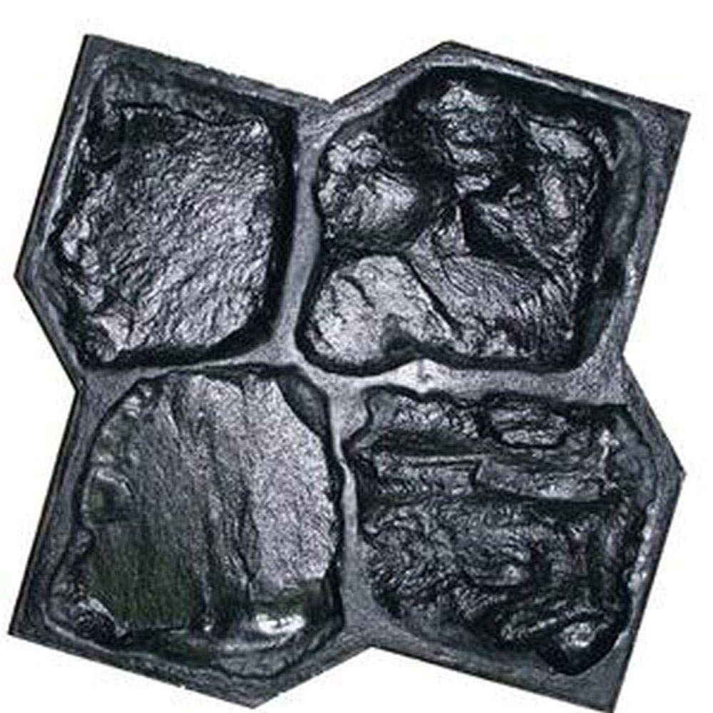MARSHALLTOWN The Premier Line TSWTOOLBLACK Black Finish Tool Top Stone Wall Stamp - Perfect for Masonry, Landscaping & Concrete Work