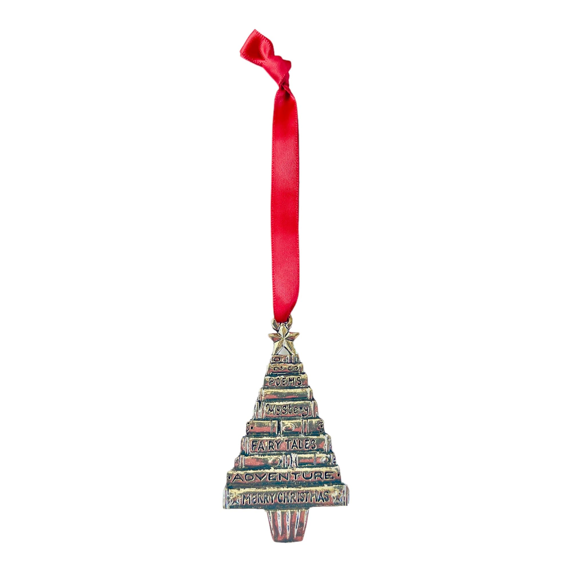 Book Ornament - Unique Handmade Book-Shaped Christmas Tree Decorations for Holiday Home Decor | Perfect for Bookshelves, Gifts & Festive Decor