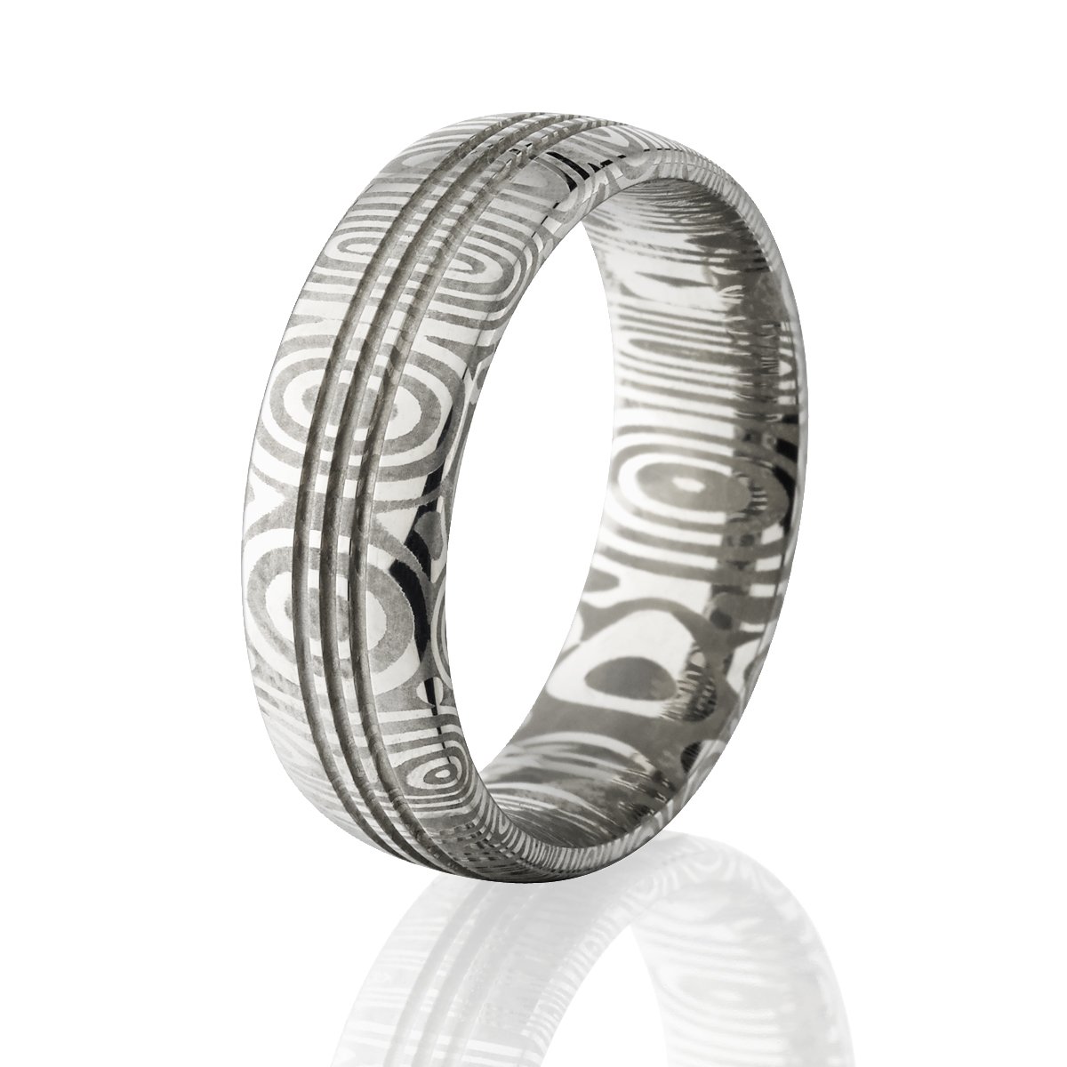 Men's Wedding Bands - Handcrafted Damascus Steel Rings for Men | USA Made | Durable & Comfortable | Perfect for Weddings, Anniversaries & Everyday Wear | Fast Shipping