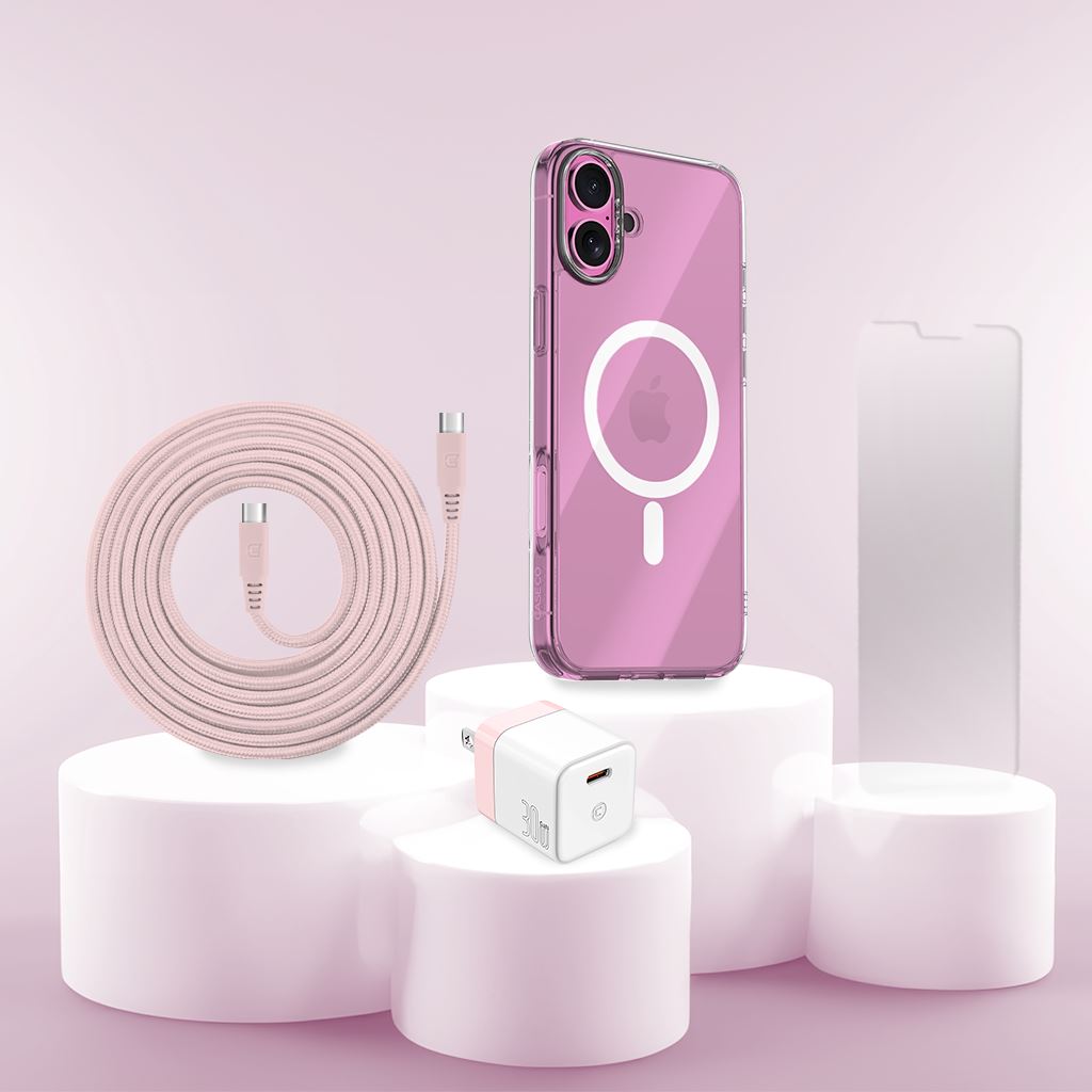 iPhone 16 Plus Case with Charger & Screen Protector - 3-in-1 Holiday Gift Set for Protection & Convenience | Perfect for Travel, Work & Daily Use