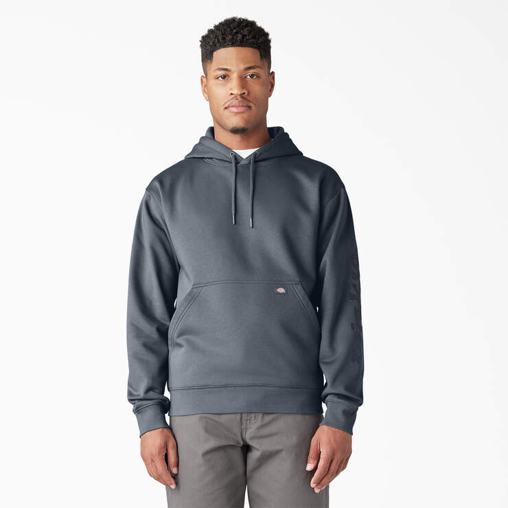 Dickies Men's Water Repellent Hoodie with Sleeve Logo - Comfortable Pullover for Work, Outdoor & Casual Wear