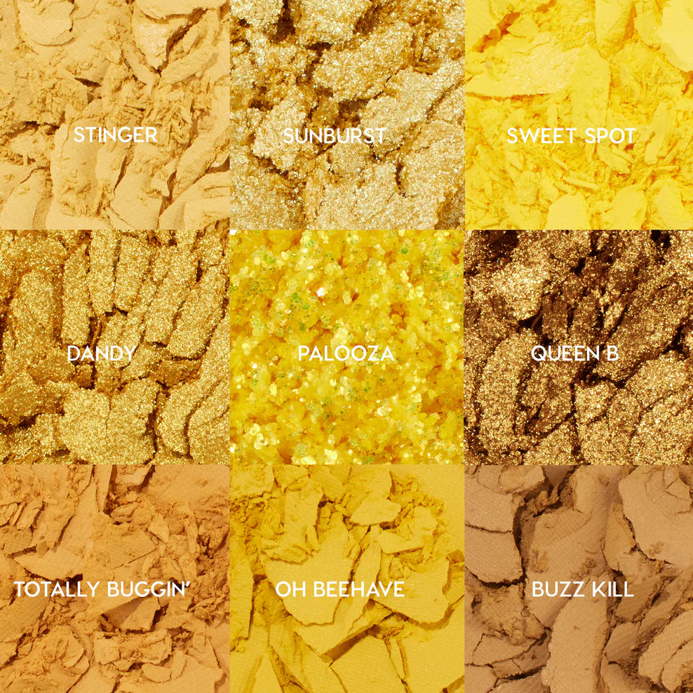 ColourPop Uh Huh Honey Eyeshadow Palette - 9 Warm Neutral & Gold Shades, Vegan & Cruelty-Free Makeup for Everyday Wear & Special Occasions
