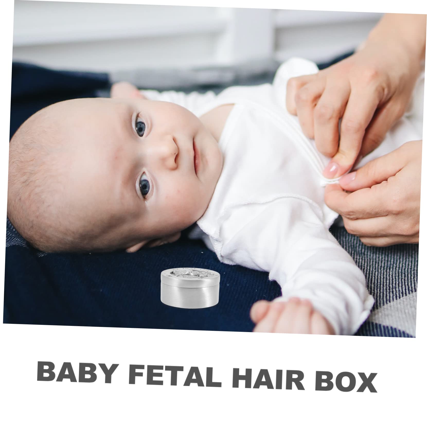 BIUDECO Baby Keepsake Box - Stainless Steel First Tooth & Hair Memory Box for Newborns, Perfect for 1st Birthday Gifts & Milestone Keepsakes