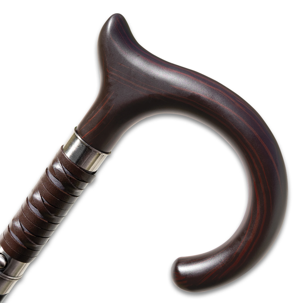 Shikoto Gentleman's Hook Sword Cane - Premium Self Defense Walking Stick for Men | Perfect for Outdoor Protection, Cosplay & Martial Arts Training
