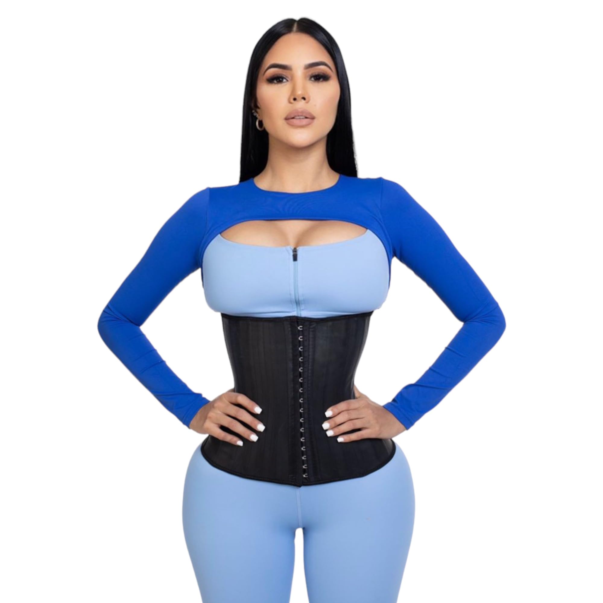 Colombian Latex Waist Trainer & Body Shaper Belt - Slimming Corset for Tummy Control - Perfect for Postpartum, Weight Loss & Workouts