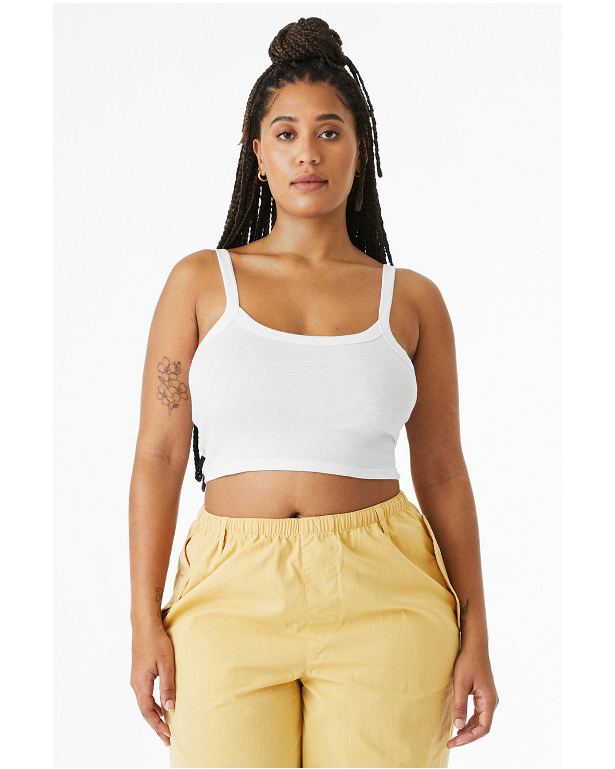Bella + Canvas 1012BE Women's Micro Ribbed Scoop Neck Tank Top - Soft Stretch Casual Tee for Yoga, Gym & Everyday Wear