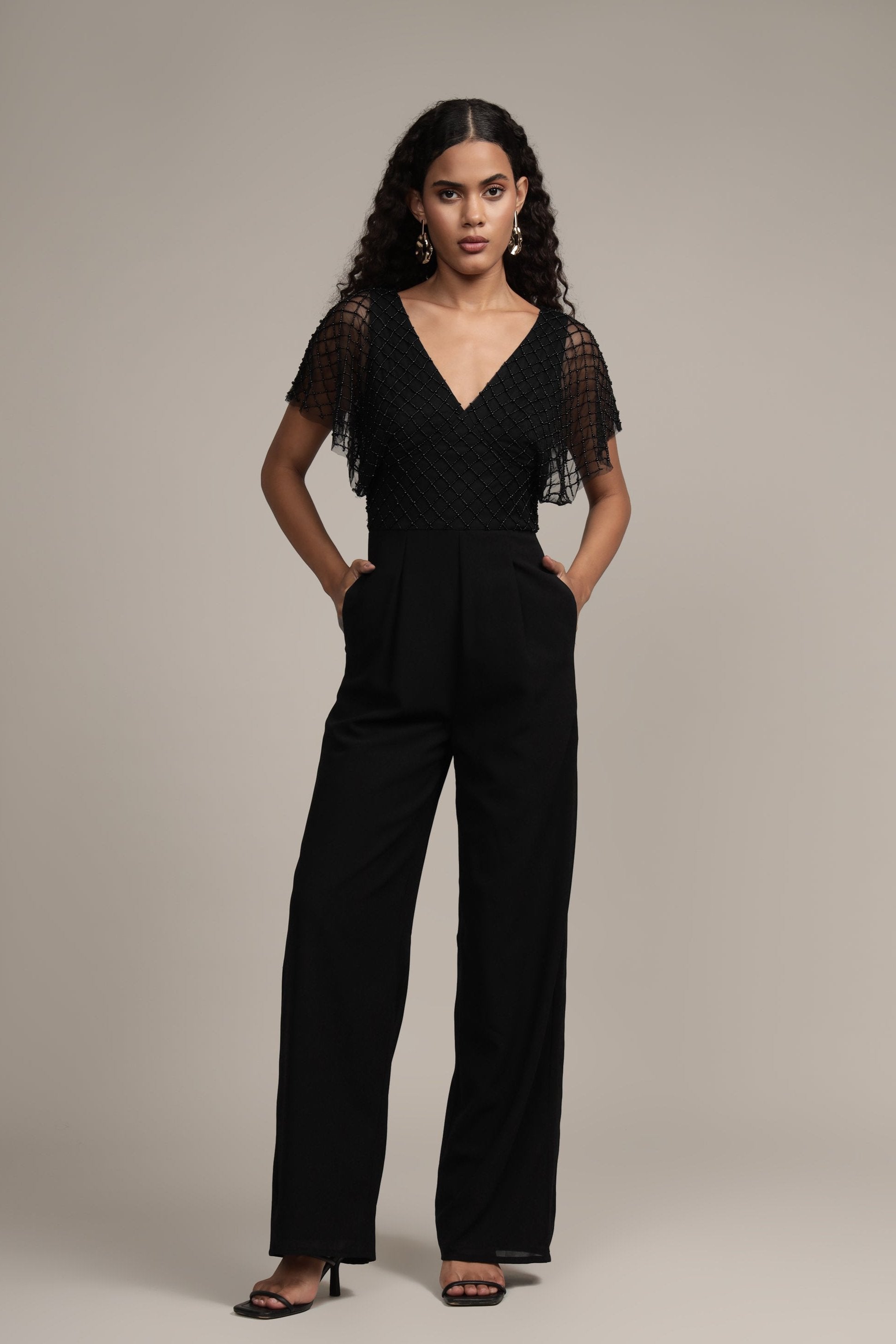 Laura Black Jumpsuit for Women - Stylish and Comfortable One-Piece Outfit for Casual Wear, Office, and Evening Events