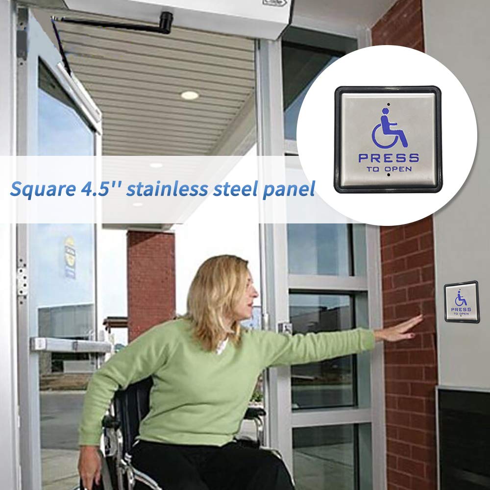 Olideauto ADA Compliant Stainless Steel Push Button Door Switch - 4.5