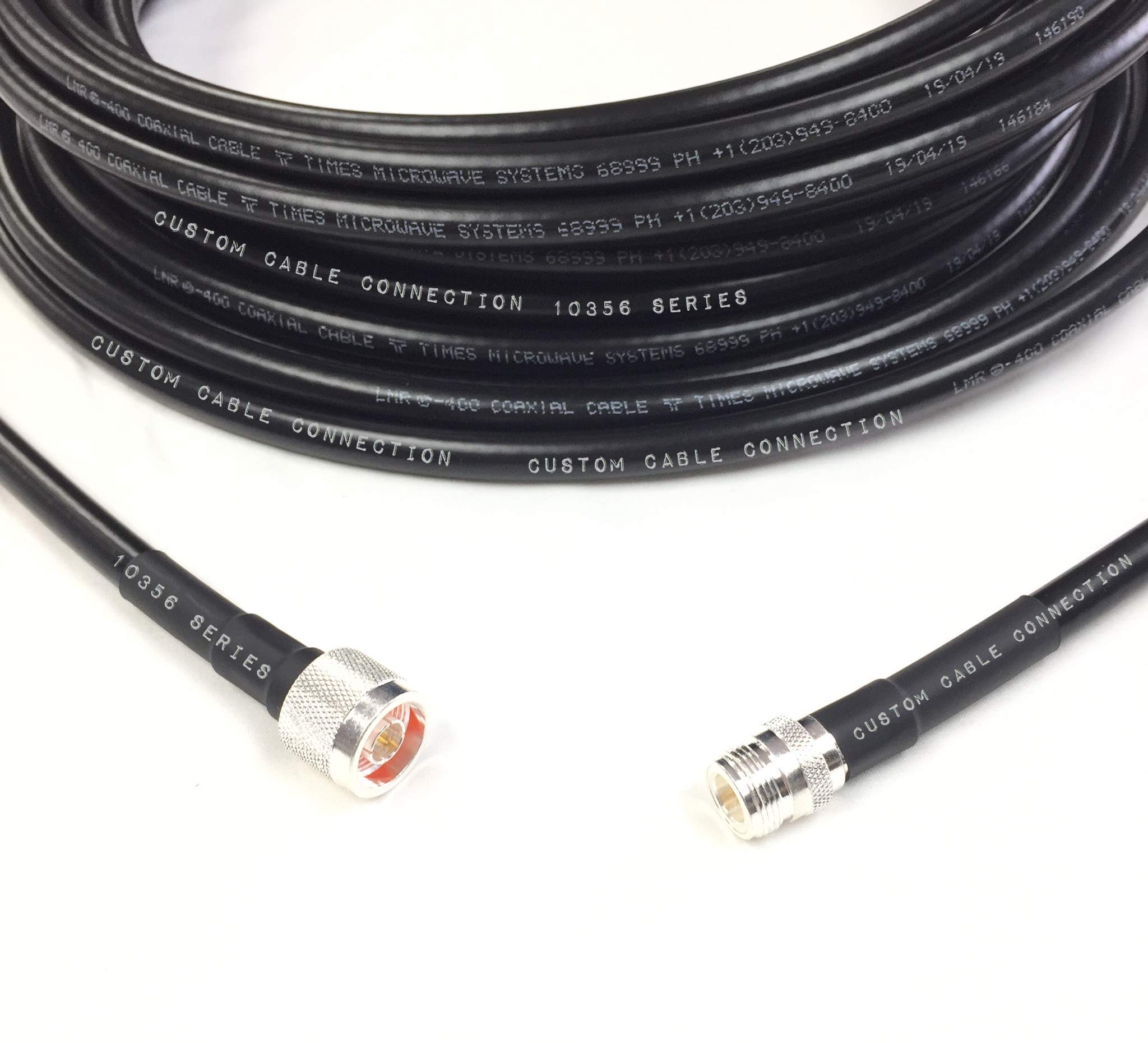 3ft LMR-400 Coaxial Cable N Male to N Female 50 Ohm Low Loss RF Extension - Perfect for Ham Radio, CB Radio, WiFi Antennas, WLAN & Wireless Feed Lines | Durable Outdoor/Indoor Use for Signal Boosting & Long-Distance Transmission