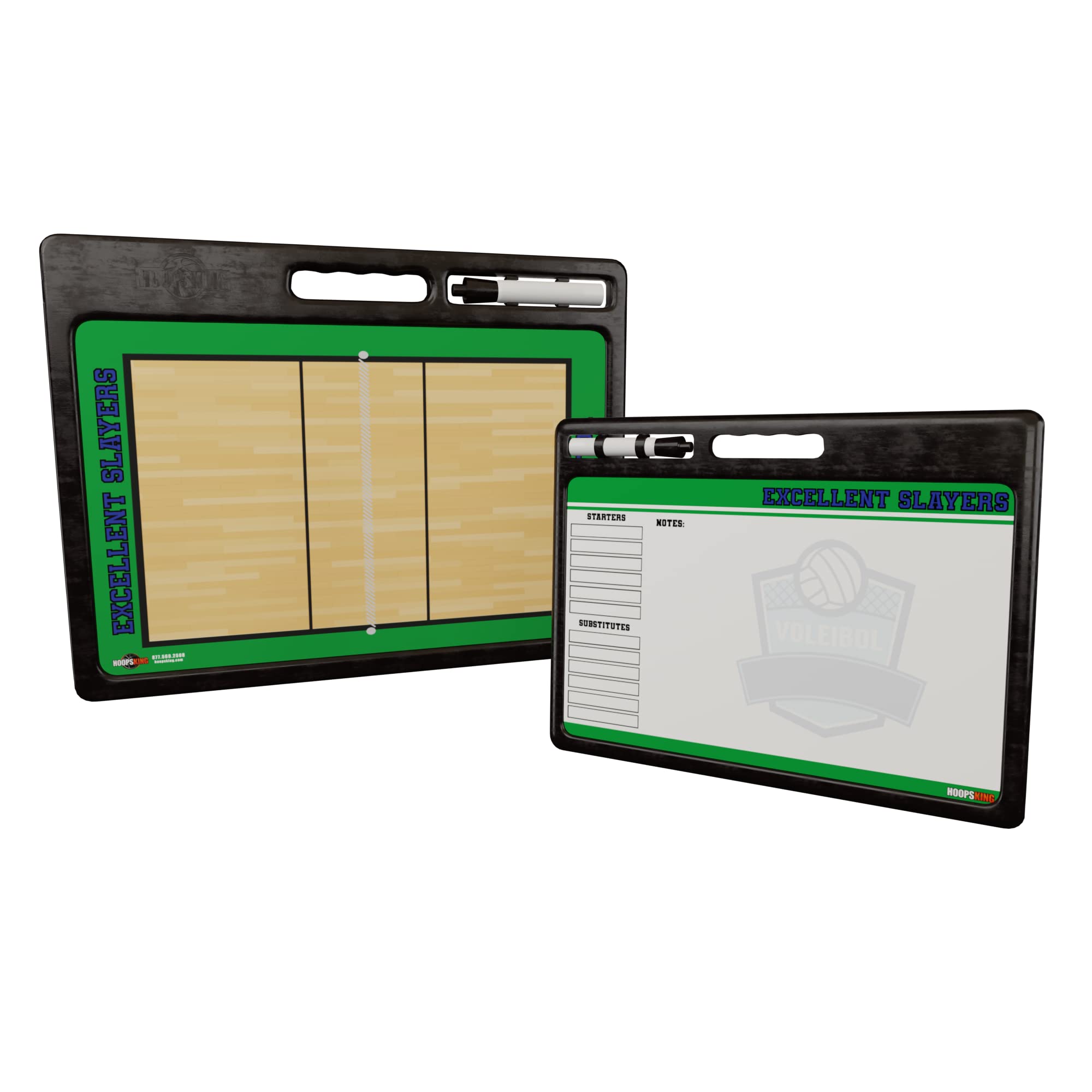Custom Volleyball Dry Erase Whiteboard with Carry Handle & Marker Holder - Perfect Coach Gift for Volleyball Practice, Team Strategy Sessions & Game Planning