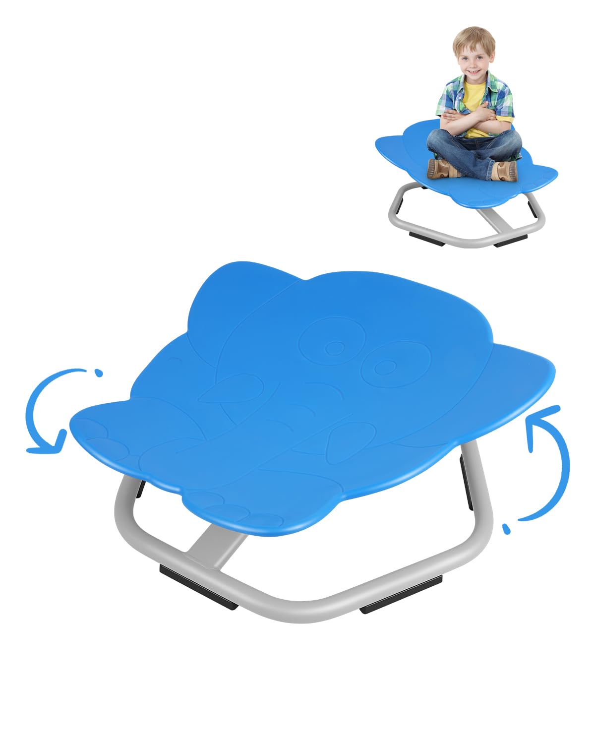 Kids Swivel Chair for Autism & Sensory Needs - 220 lbs Capacity Sit and Spin Chair for Coordination Training - Perfect for Home, Classroom & Therapy Use
