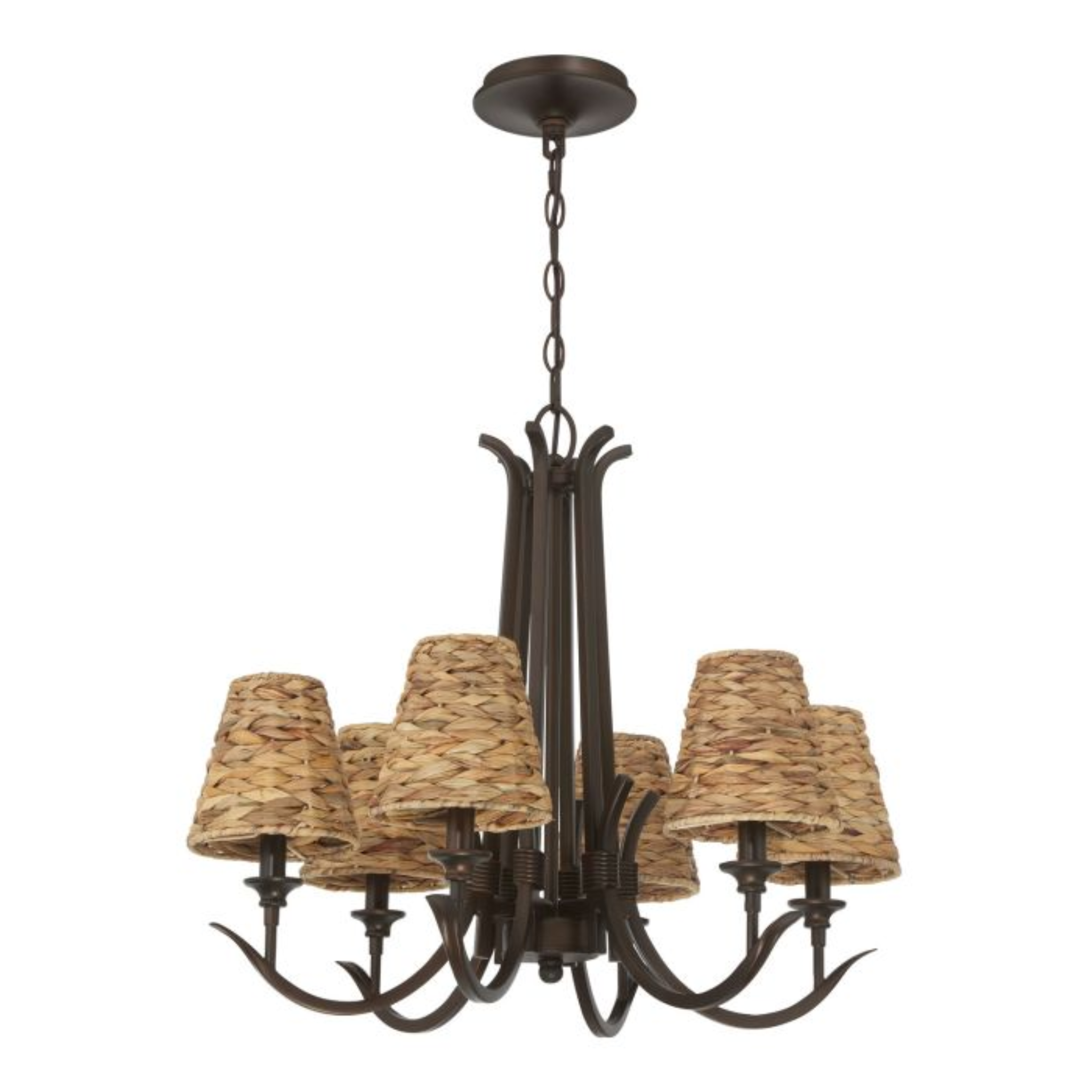 Craftmade Kokomo 6-Light Chandelier - Elegant Crystal Ceiling Light Fixture for Dining Room, Living Room & Bedroom | Modern Home Decor Lighting