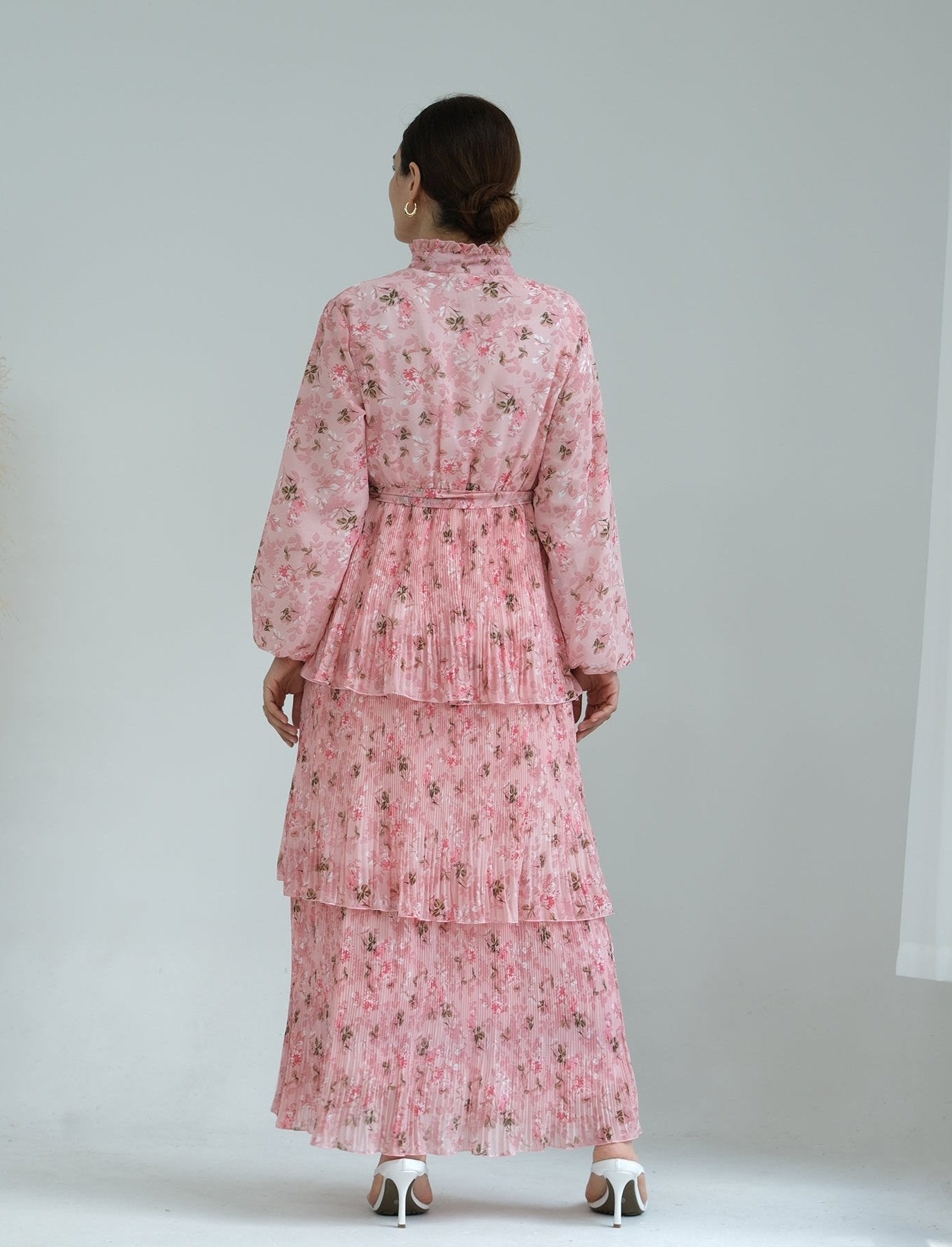 Fleur Maxi Dress in Perfect Pink - Elegant Flowy Long Dress for Women, Summer Beach Wedding Party Outfit