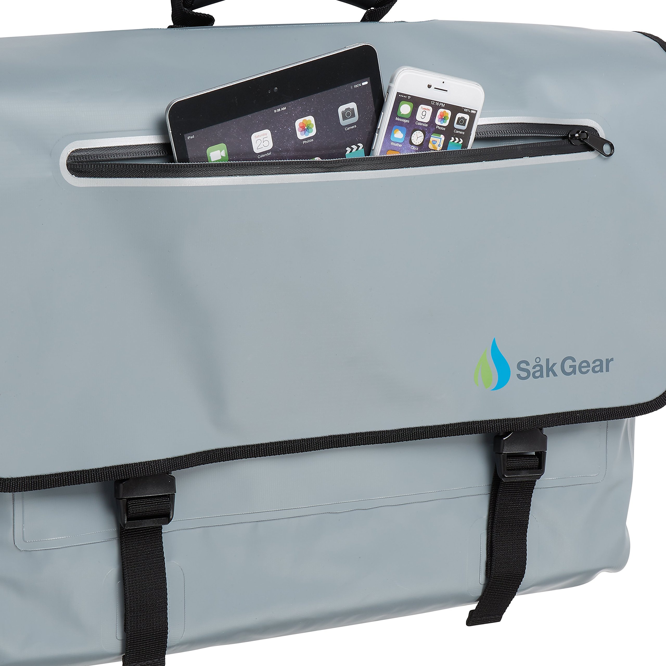 Waterproof Messenger Bag for Men & Women - BriefSak Durable Crossbody Sling Bag - Ideal for Travel, Work, Hiking & Outdoor Activities