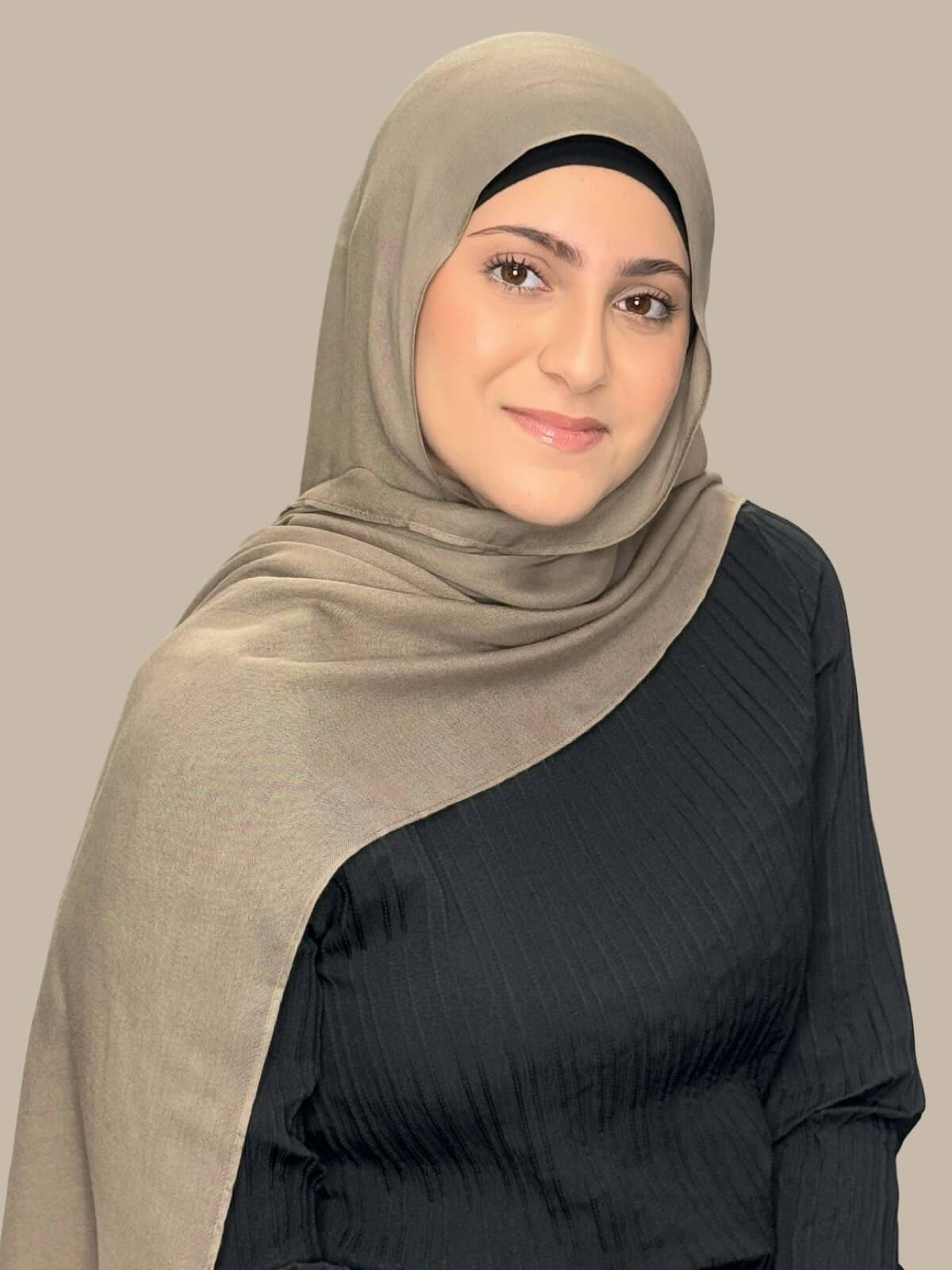 Stylish Cotton Modal Hijab for Women - Soft & Breathable Forest Oak Scarf - Perfect for Daily Wear, Prayer & Fashion Outfits