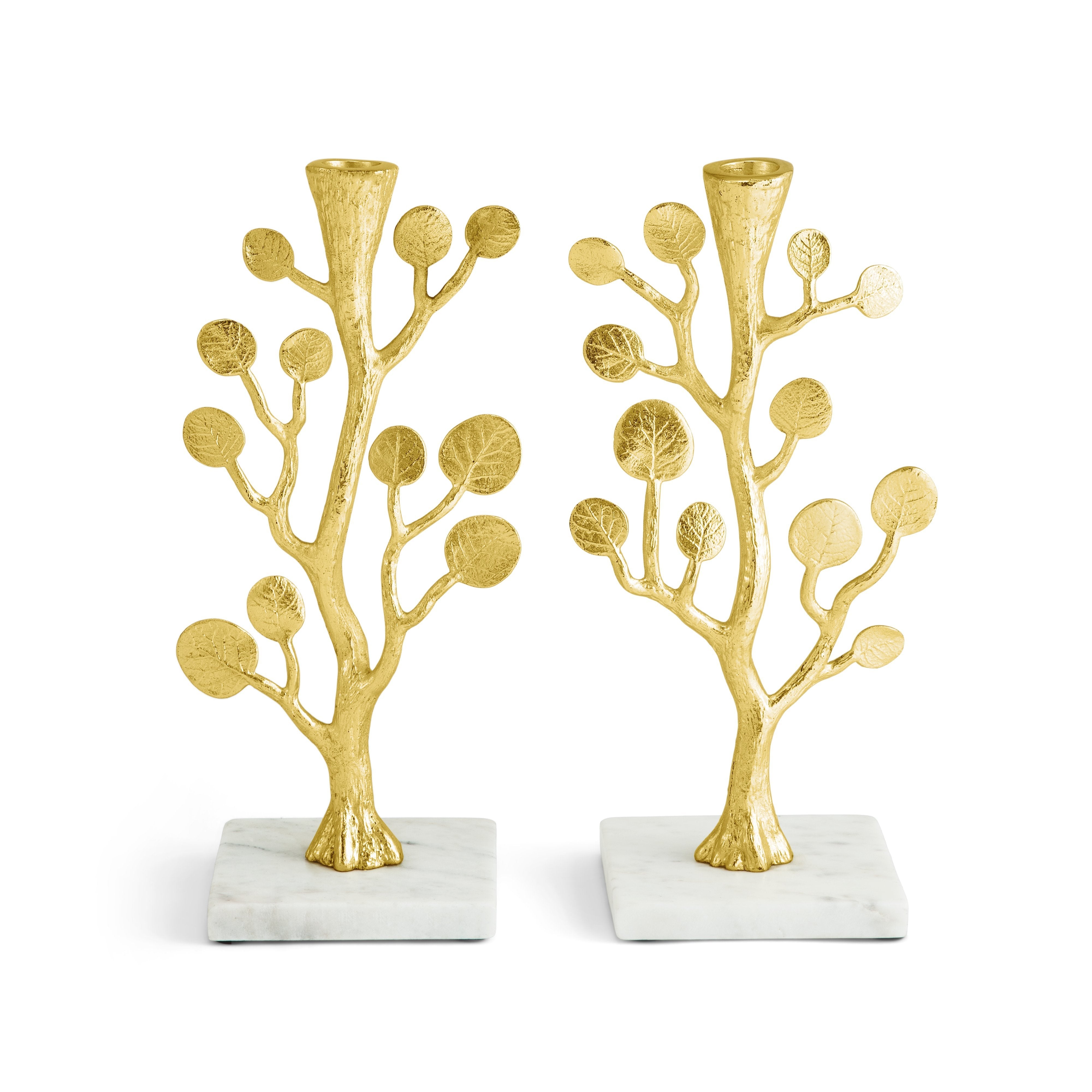 Elegant Botanical Leaf Candle Holders - Natural Home Decor for Wedding Centerpieces & Romantic Dinner Ambiance