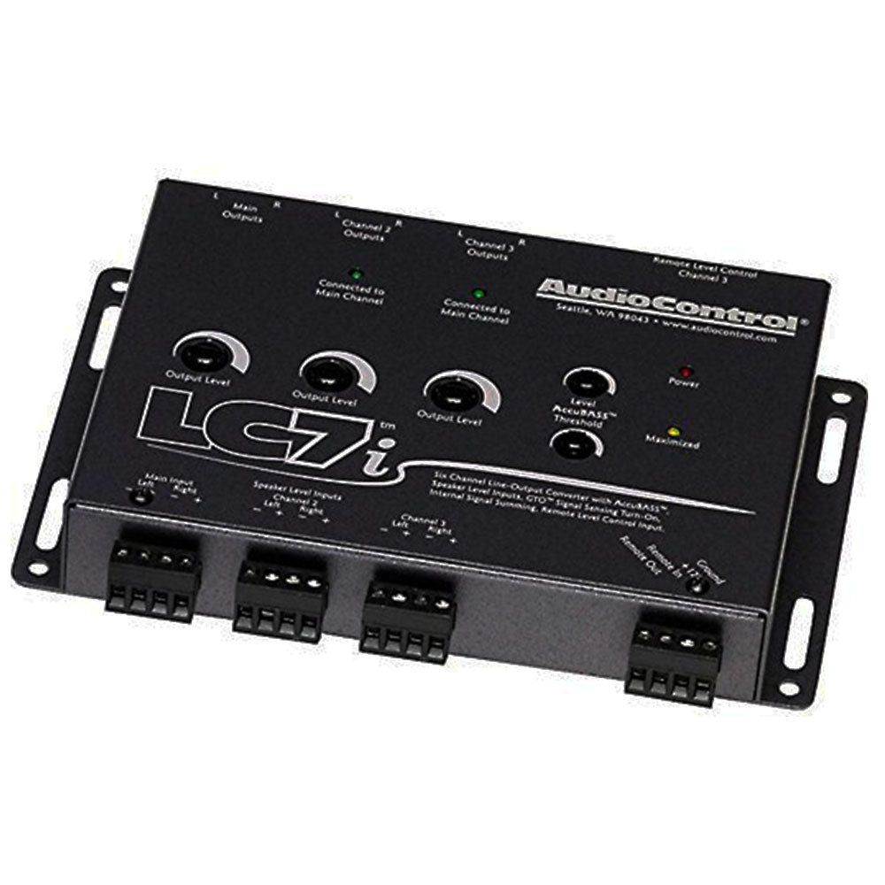 AudioControl LC7I B 6 Channel Line Output Converter with High-Level Inputs - Premium Car Audio Signal Processor for Amplifiers & Subwoofers | Perfect for Upgrading Factory Stereo Systems in Trucks, SUVs & Cars (Black)