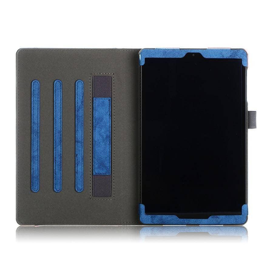 Samsung Galaxy Tab A 10.1 2019 T510 T515 Tablet Case with Stand & Hand Strap - Protective Cover for Work, Travel & Home Use