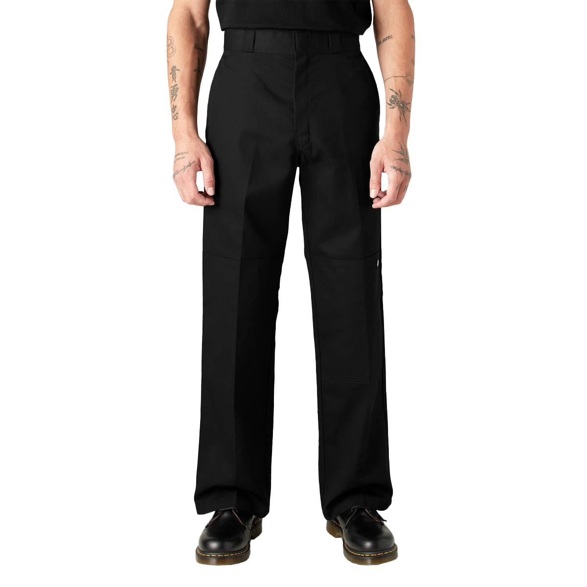Dickies Loose Fit Double Knee Work Pants for Men - Durable Black Workwear Pants for Construction, Carpentry & Outdoor Jobs