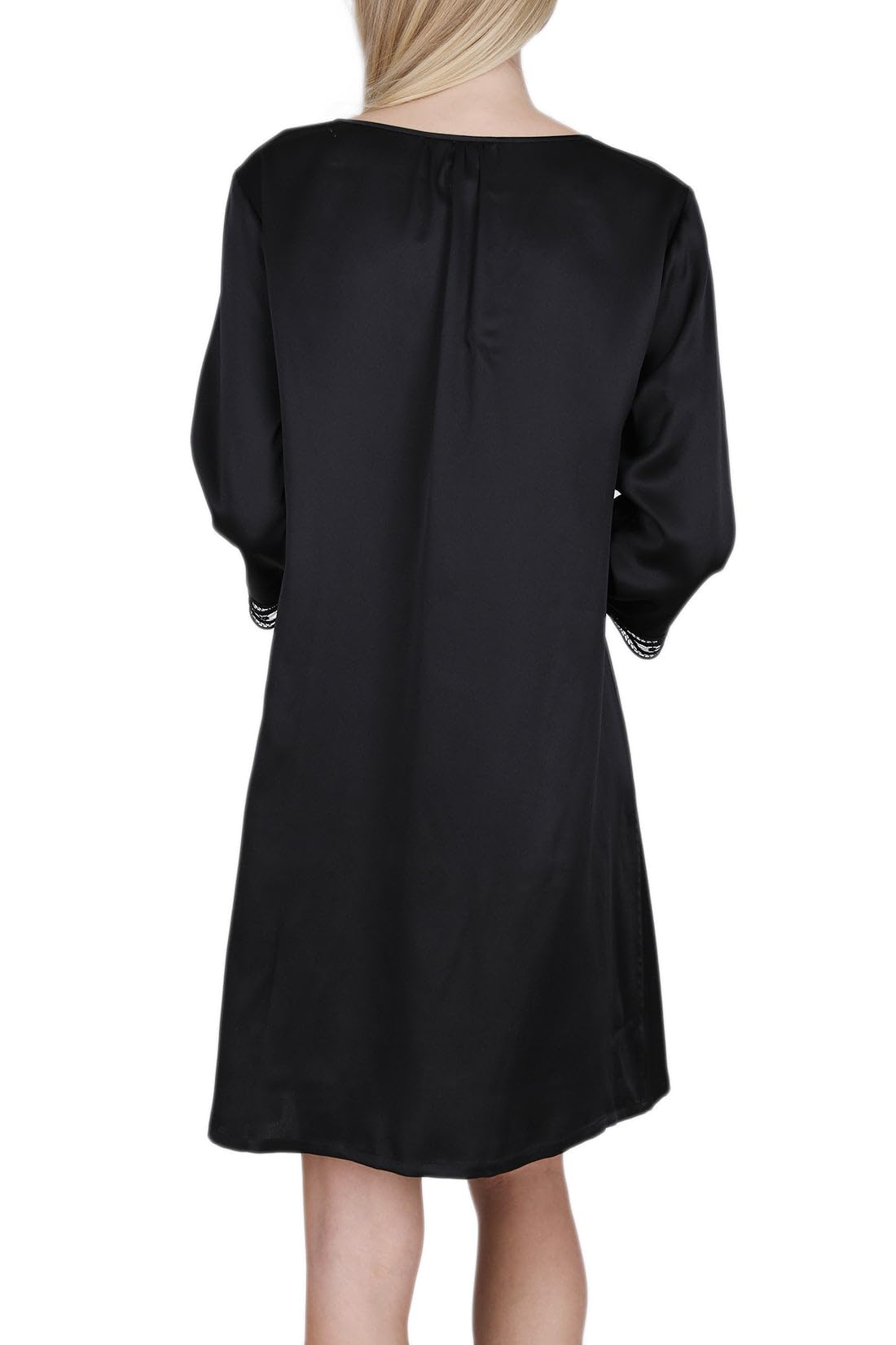 Luxury 100% Mulberry Silk Nightgown for Women - Handcrafted 3/4 Sleeve Sleep Dress - Perfect for Relaxing at Home, Bridal Loungewear & Gift Giving