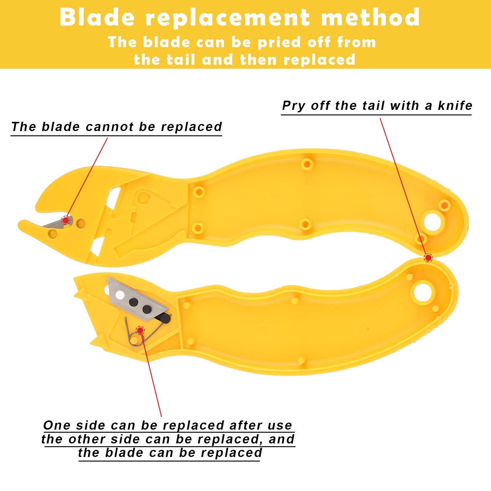 Dual Blade Universal Package Opener - Pocket Utility Knife Set with 10 Extra Fast Change Blades | Perfect for Home, Office & Warehouse Use