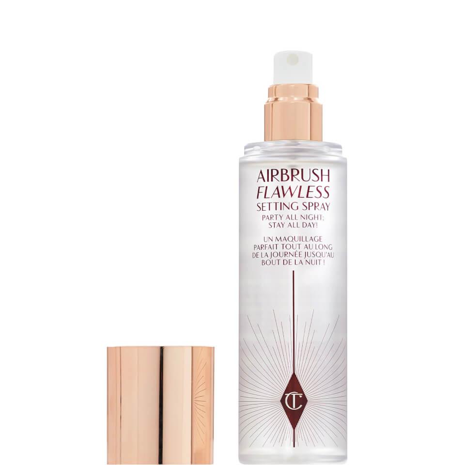 Charlotte Tilbury Airbrush Flawless Setting Spray 100ml - Long-Lasting Makeup Setting Spray for Flawless Finish | Perfect for Weddings, Photo Shoots & Daily Wear