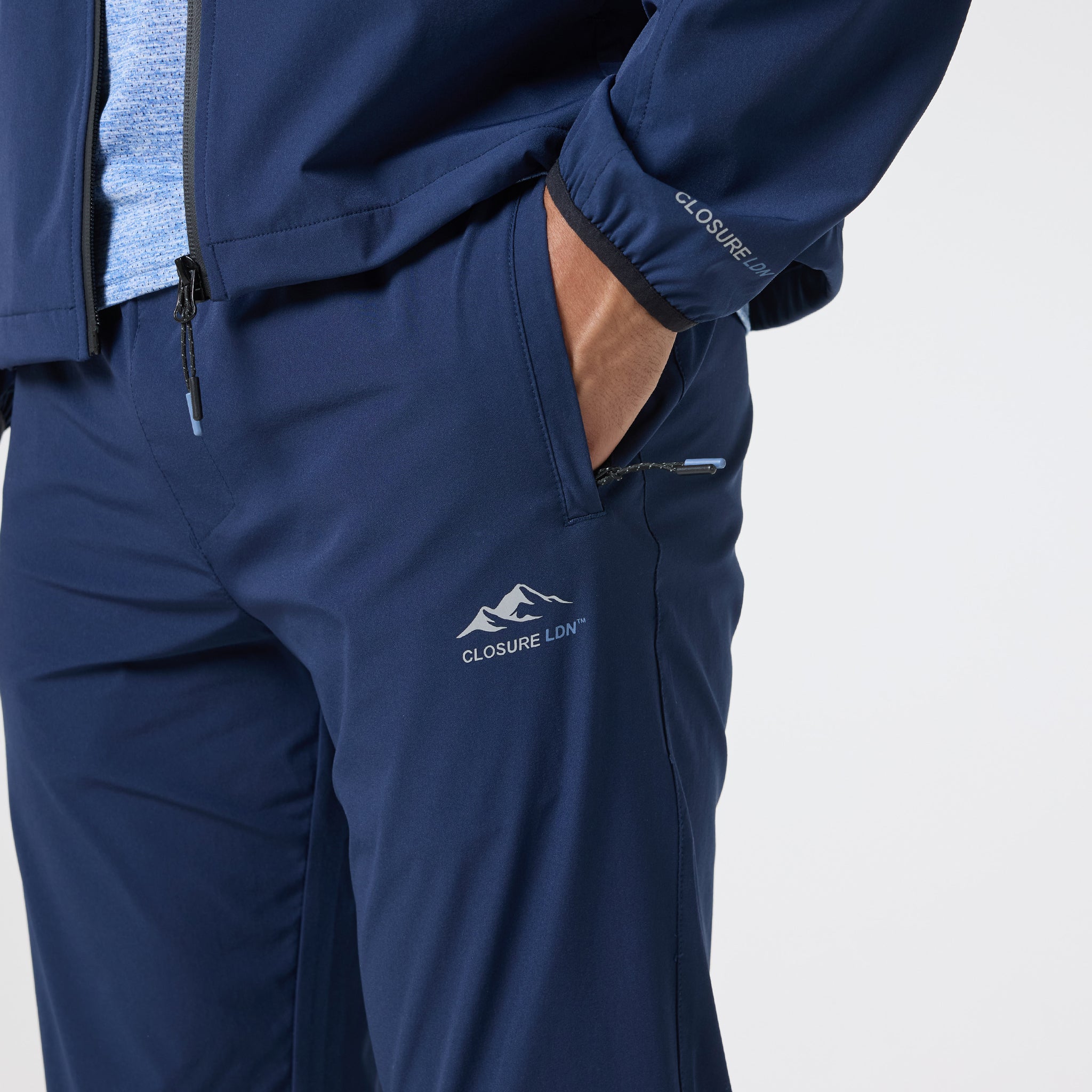 High-Performance Tech Pants for Men - Comfortable & Durable Navy Blue Workout & Travel Pants | Perfect for Gym, Running, Hiking & Everyday Wear