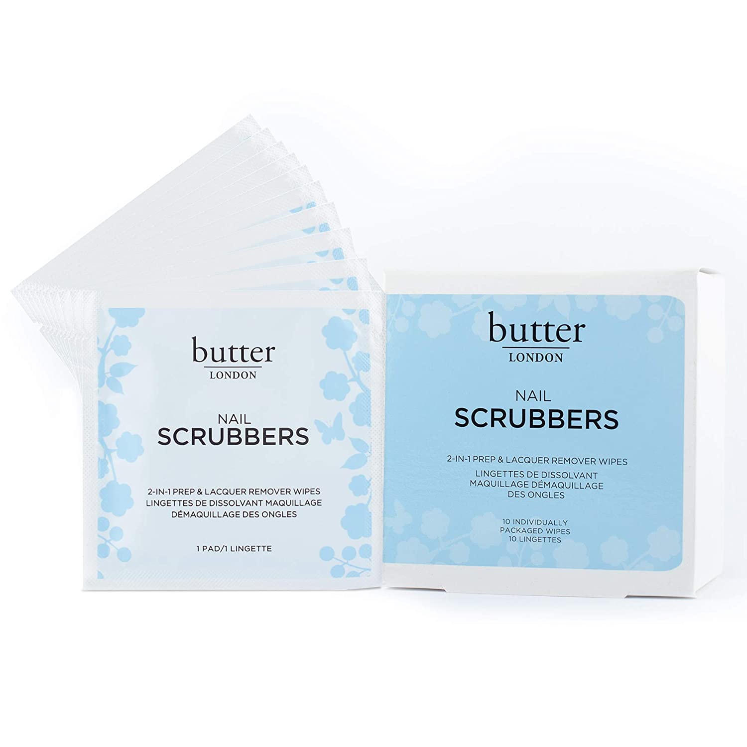 Butter London Nail Scrubbers - Exfoliating Nail Care for Healthy Cuticles | Perfect for Manicures, Pedicures & At-Home Nail Care Routines
