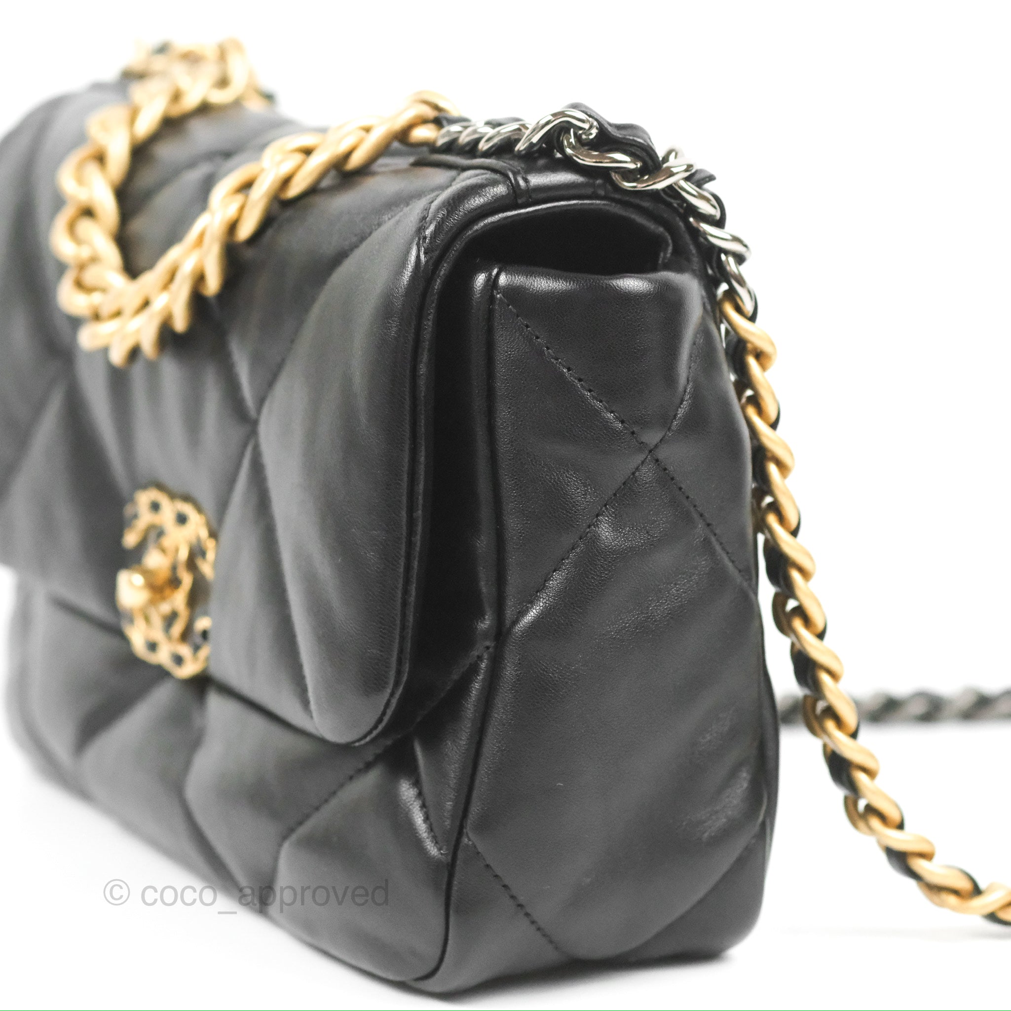 Chanel 19 Small Handbag Black Mixed Hardware - Luxury Designer Shoulder Bag for Women, Perfect for Date Night & Evening Events