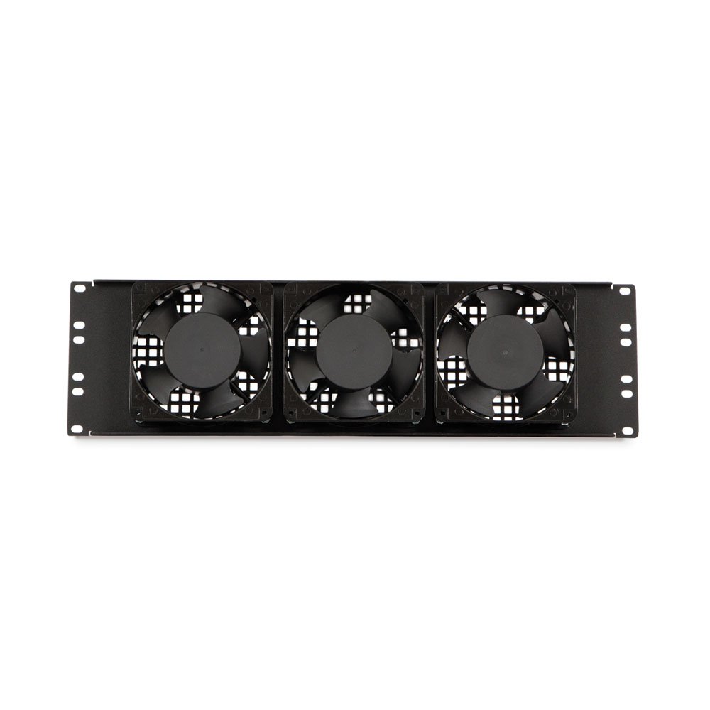 Kendall Howard 3U Rack Mount Triple Cooling Fan Panel - Server Cabinet Cooling Solution for Data Centers & Home Offices