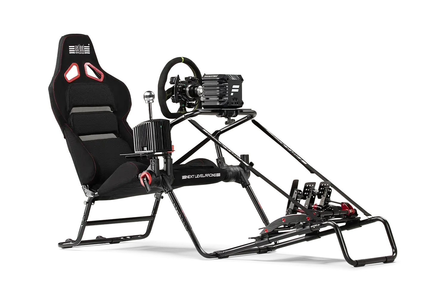 Next Level Racing GTLite Pro Cockpit - Adjustable Racing Simulator Seat with Wheel Stand | Perfect for PS5, Xbox & PC Gaming | Home Racing Setup for Gamers & Enthusiasts