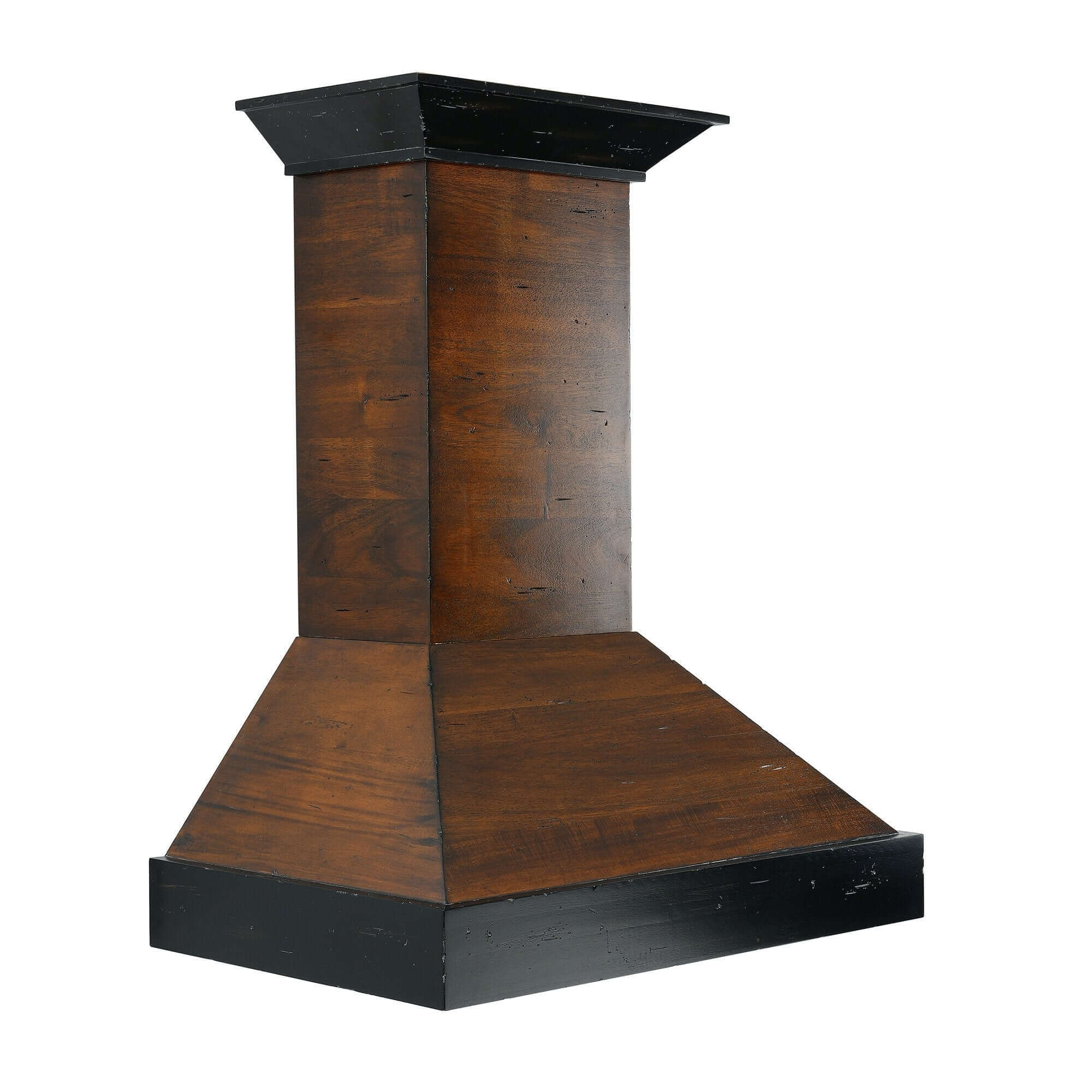 ZLINE 30 Inch Convertible Wall Mount Range Hood - Antigua & Walnut Finish - Kitchen Ventilation for Gas & Electric Stoves - Perfect for Modern & Rustic Kitchens (KBAR 30)