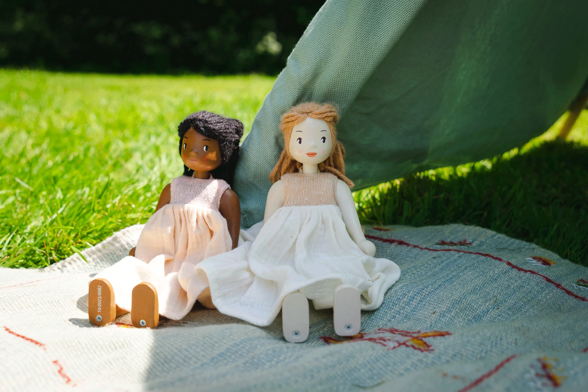 Tenderleaf Toys Wooden Fearne Doll - Handcrafted Eco-Friendly Toy for Kids | Perfect for Imaginative Play, Gift Giving & Nursery Decor