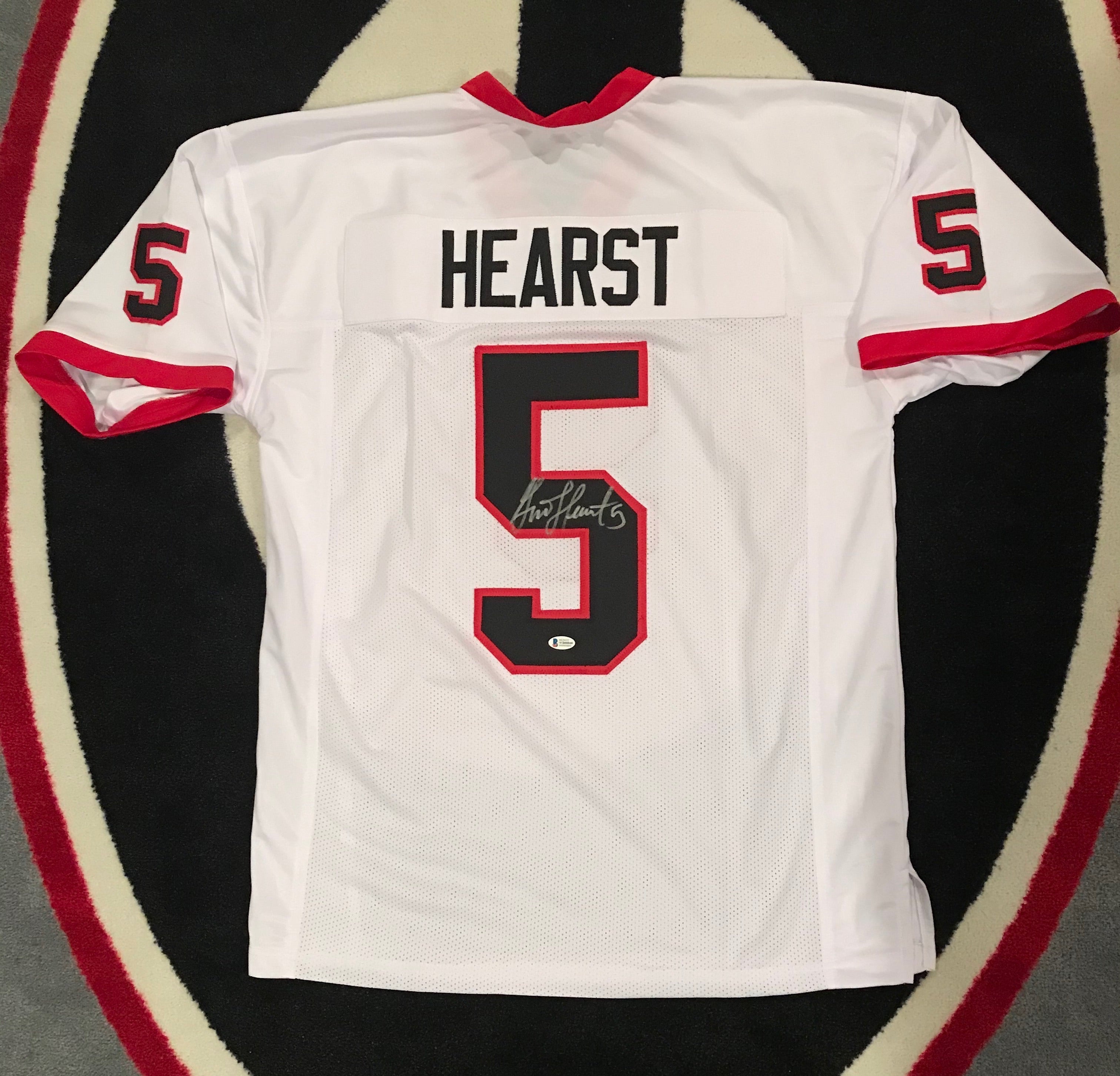 Authentic Garrison Hearst Autographed Georgia Bulldogs White Jersey - Signed Football Memorabilia for Collectors & Fans - Perfect for Display, Gifts, and Sports Memorabilia Collections