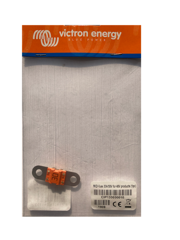 30A 58V MIDI Fuse for 48V Battery Systems - Perfect for Solar Power, Electric Vehicles & Energy Storage Applications