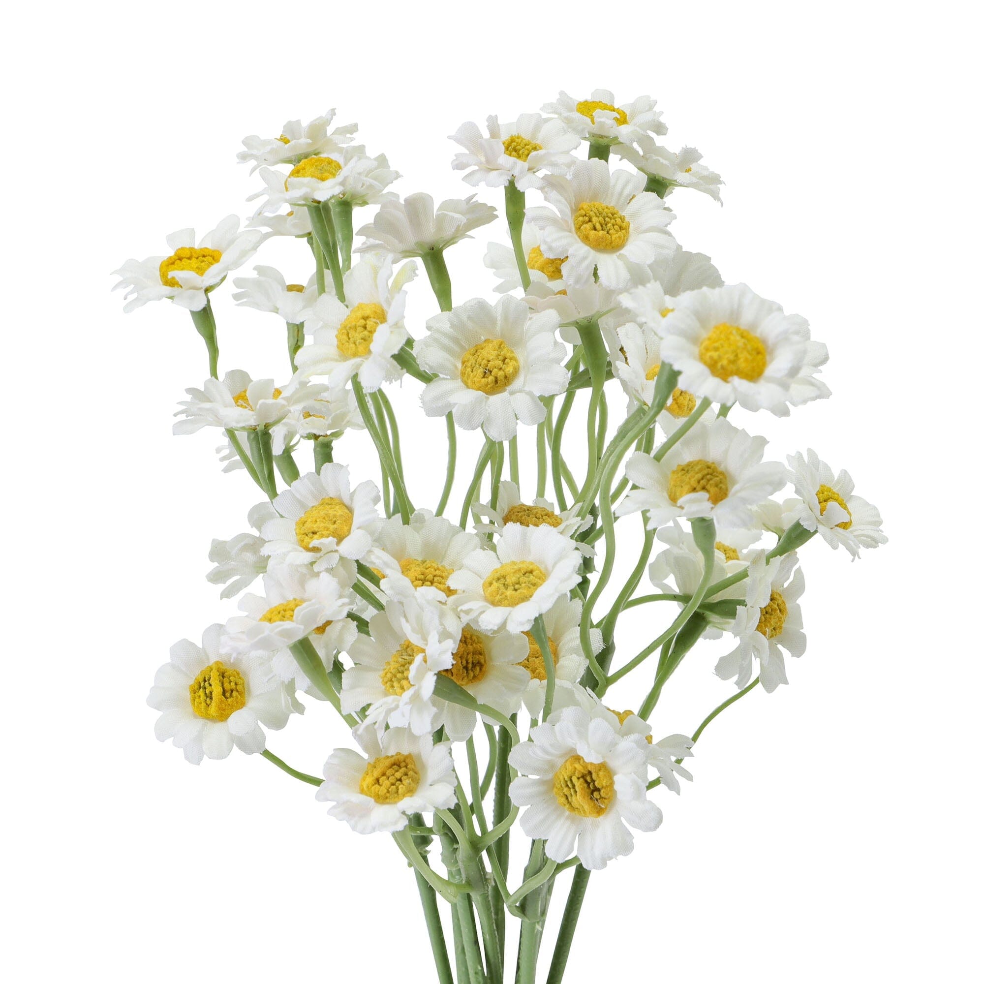 White Artificial Daisy Flower Bouquet - Realistic Fake Flowers for Home Decor, Wedding Centerpieces, and Party Arrangements