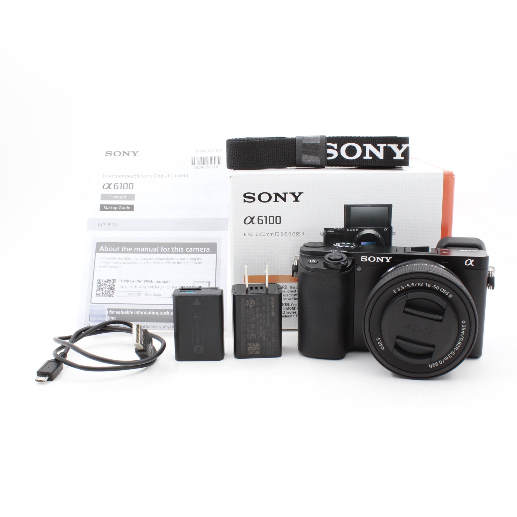 Open Box Sony Alpha a6100 Mirrorless Camera with PZ 16-50mm f/3.5-5.6 II Lens - Perfect for Vlogging, Travel Photography & YouTube Content Creation