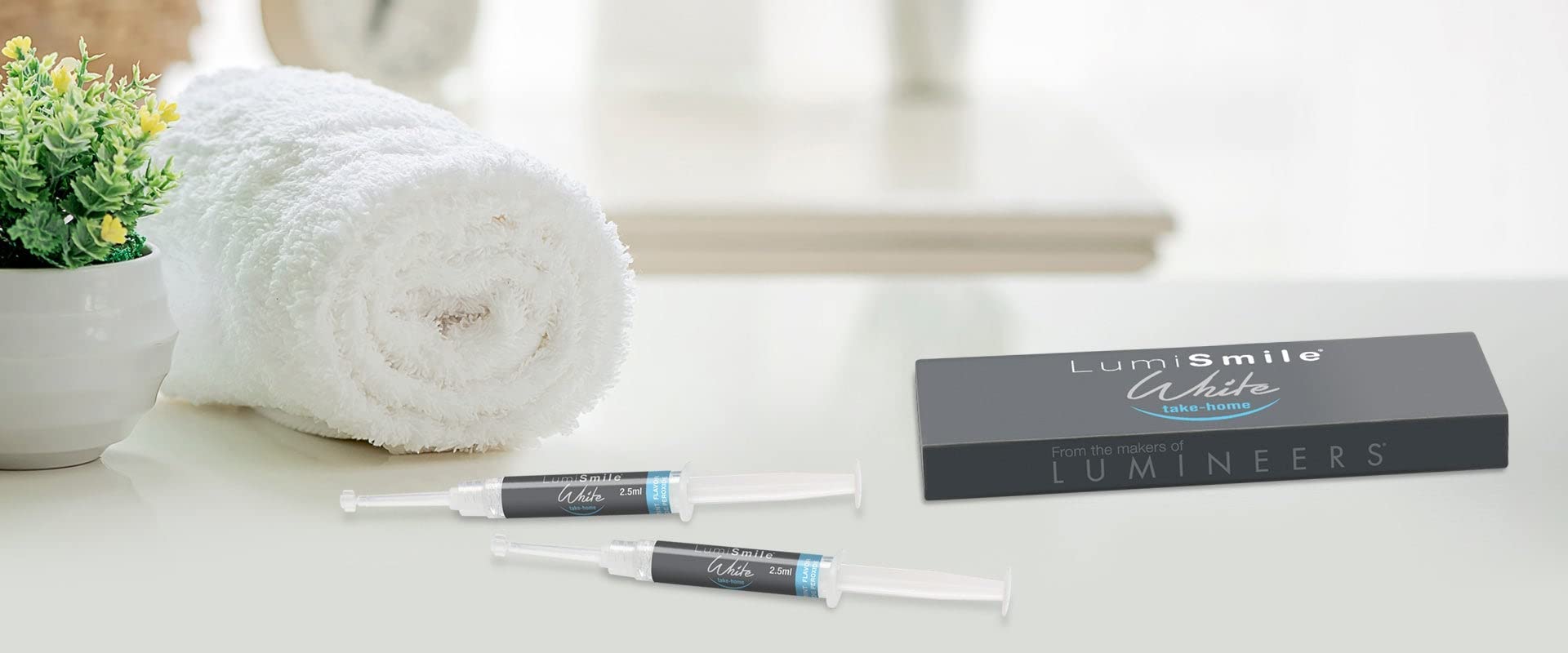 LumiSmile Professional Teeth Whitening Kit - 2 Pack 16% Carbamide Peroxide Whitening Syringes (2.5ml Each) for At-Home Use | Brighten Smile Safely & Effectively | Perfect for Weddings, Job Interviews & Special Occasions