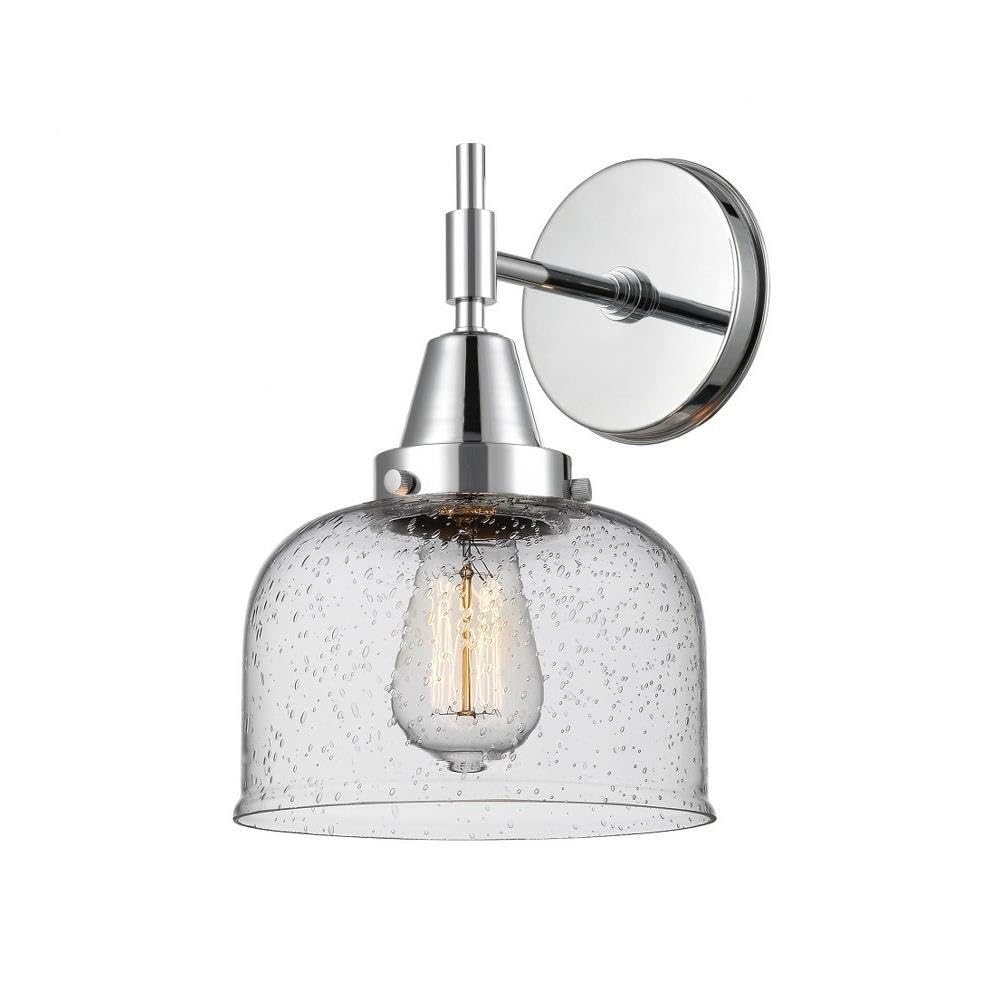 Innovations 447-1W-PC-G74 Modern Chrome Wall Sconce Light Fixture - Sleek Transitional Design for Living Room, Bedroom, or Hallway Lighting