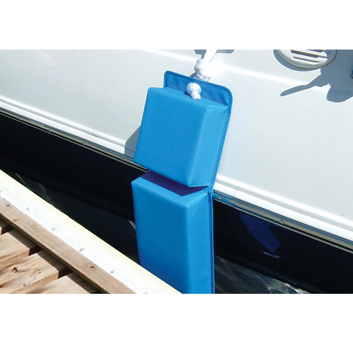 Hull Saver Vinyl Covered Contour Fender - Large Boat Bumper for Dock Protection | Marine Grade Shock Absorbing Fenders for Boats, Yachts & Watercraft