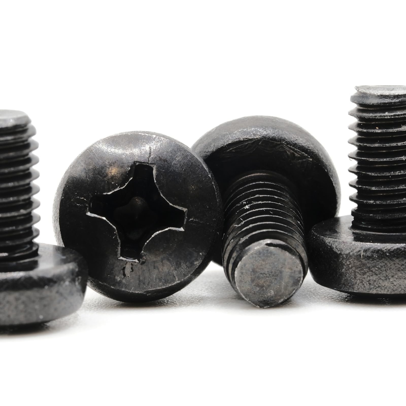 Stainless Steel Black Oxide Rear License Plate Screws for Audi A4 Quattro - Pack of 4 - Durable Rust-Resistant Replacement Hardware - Perfect for Car Registration Plate Installation & Vehicle Maintenance