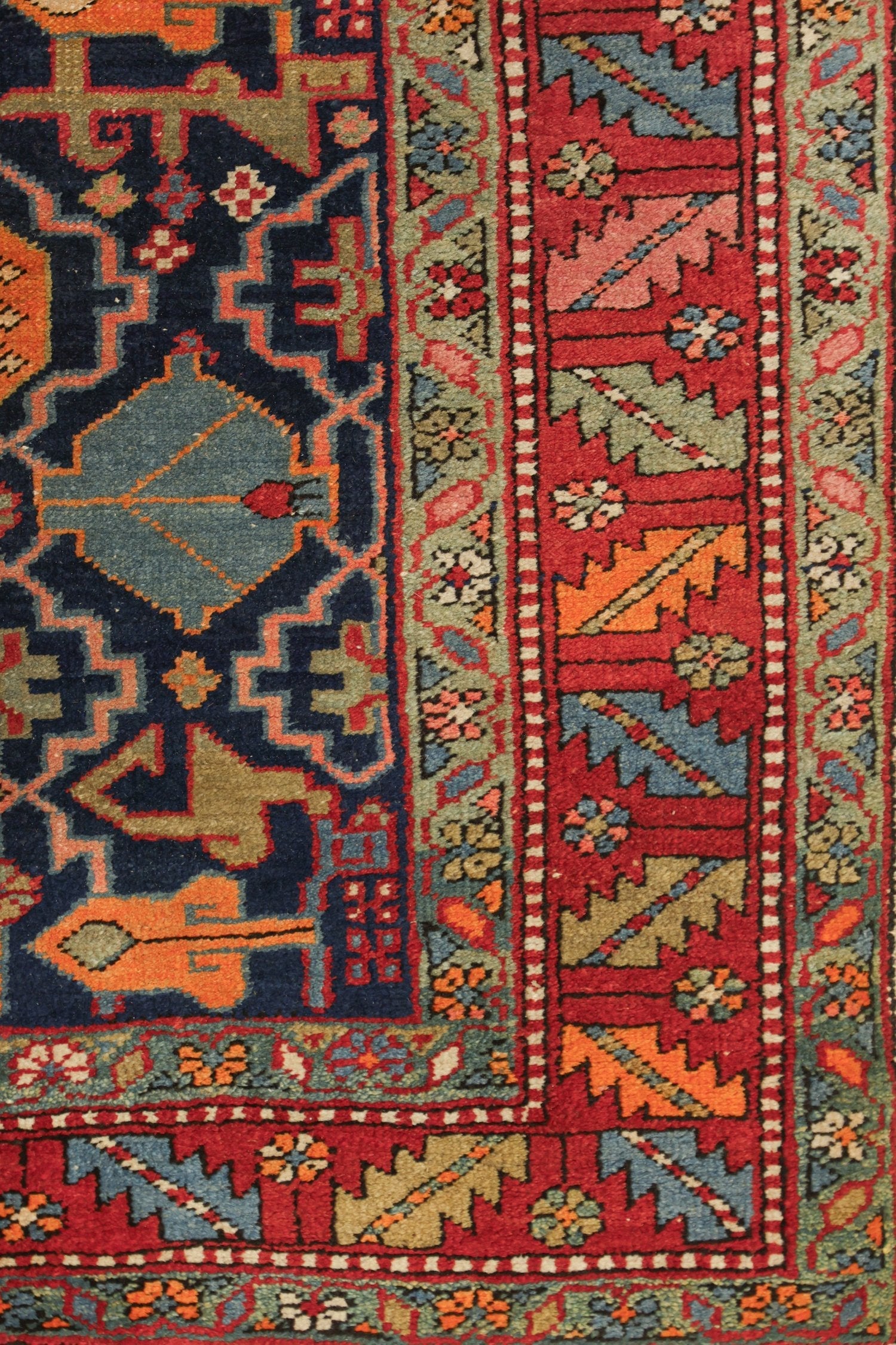 Antique Heriz Handwoven Tribal Rug - Authentic Persian Carpet J76372 for Living Room, Bedroom & Home Decor