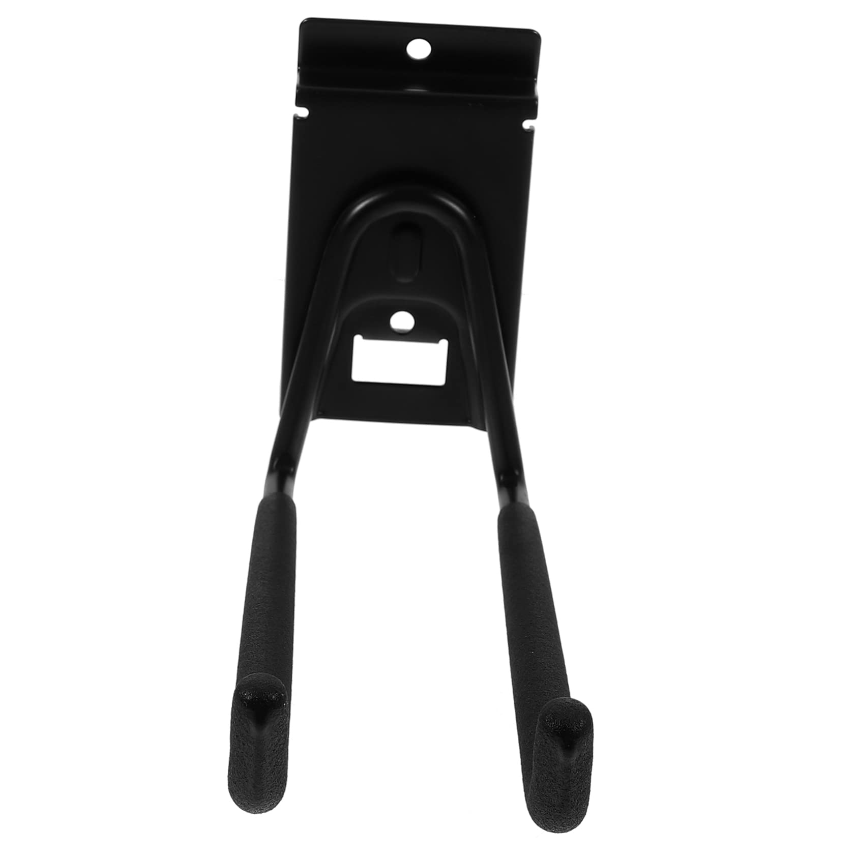 DOITOOL 2 Pack Heavy Duty Iron Hanging Hooks for Clothes, Hoses & Tools - Garage Storage, Closet Organization & Home Utility Hangers (Black)