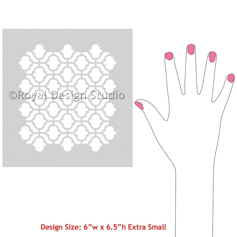 Casbah Trellis Moroccan Craft Stencil - Authentic Moroccan Design for DIY Home Decor, Wall Art, and Furniture Painting | Perfect for Boho, Mediterranean & Ethnic Style Projects